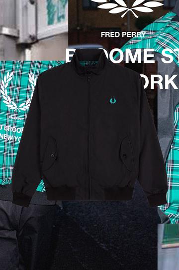 Fred Perry J2837 Miesten Takki Mustat | FI 1851WNBY